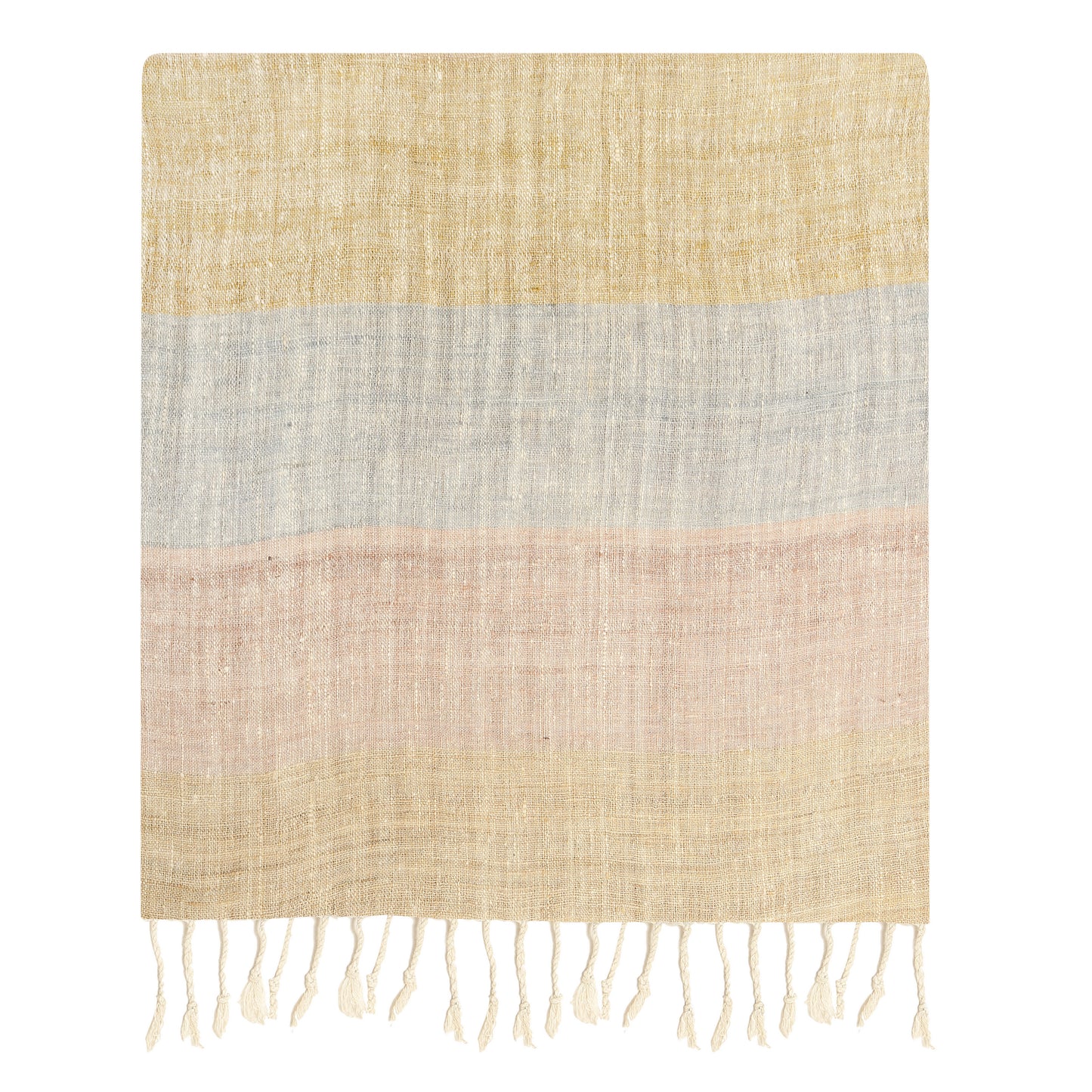 Eri Silk Brandy Tumbleweed Bronco Multicolored Handwoven Natural Dyed Scarf - Handwoven Silk Scarves Australia