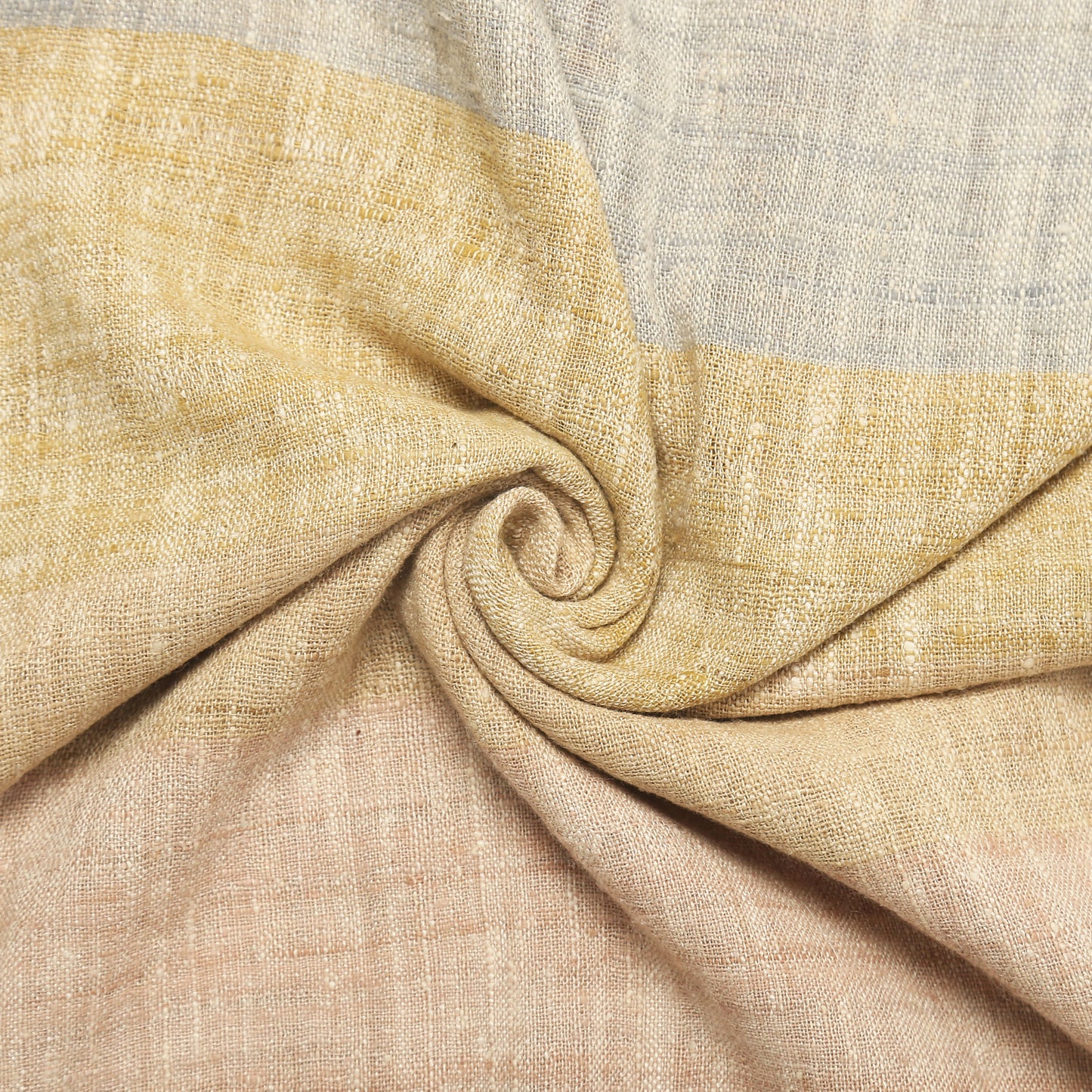 Eri Silk Brandy Tumbleweed Bronco Multicolored Handwoven Natural Dyed Scarf - Handwoven Silk Scarves Australia