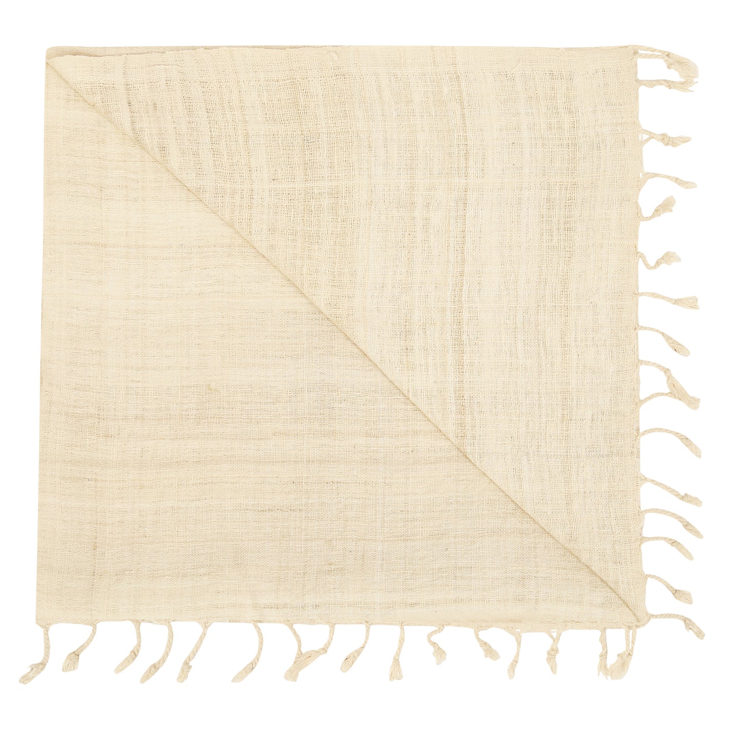 Eri Silk Sandy Beach Handwoven Natural Dyed Scarf - Plain Silk Scarves Australia