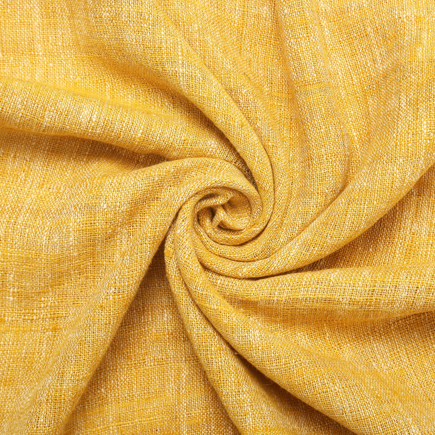 Eri Silk Saffron Mango  Handwoven Natural Dyed Scarf - Yellow Silk Scarves