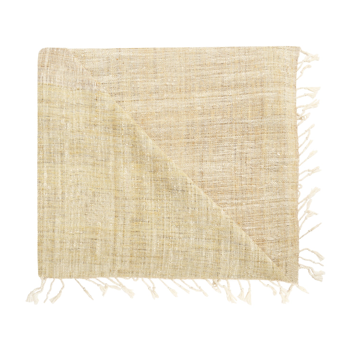 Eri Silk Harvest Gold Handwoven Natural Dyed Scarf - Silk Scarves Australia