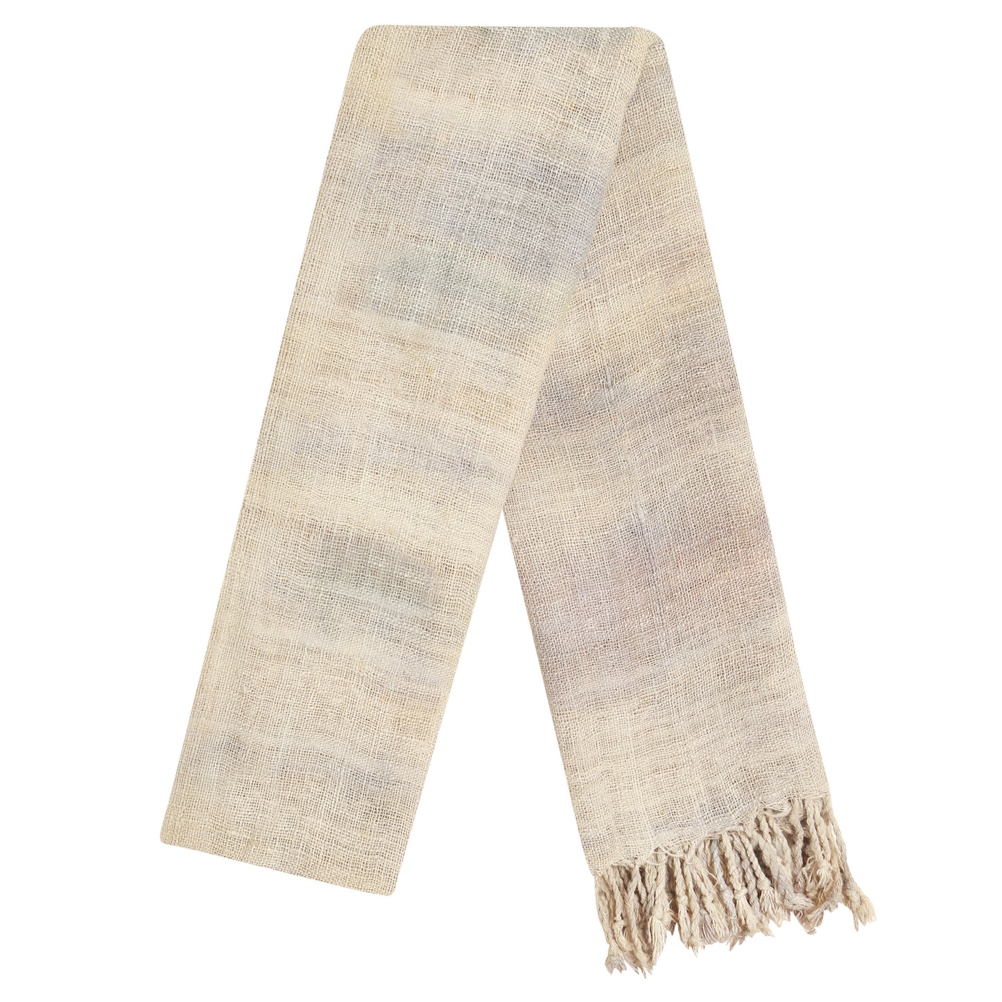 Eri Silk Hampton and Quill Grey Handwoven Natural Dyed Scarf - Silk Scarves Australia