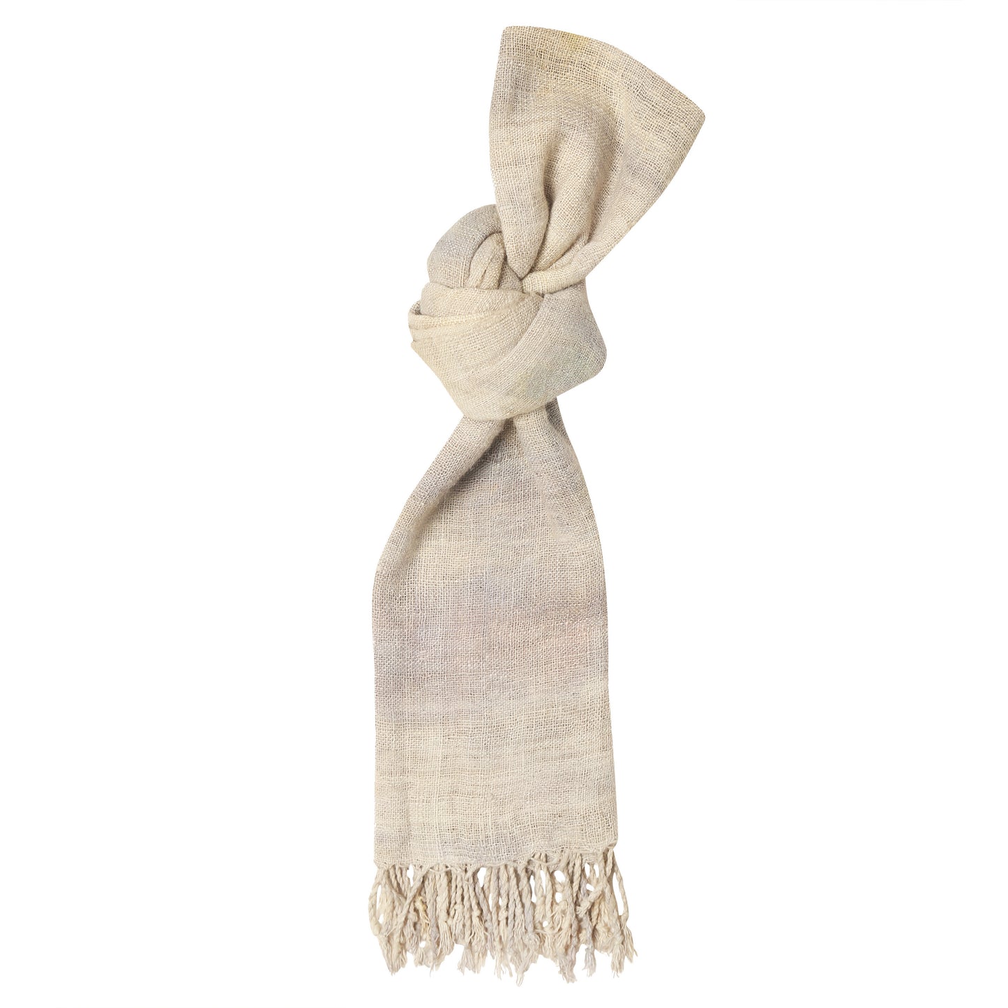 Eri Silk Hampton and Quill Grey Handwoven Natural Dyed Scarf - Silk Scarves Australia