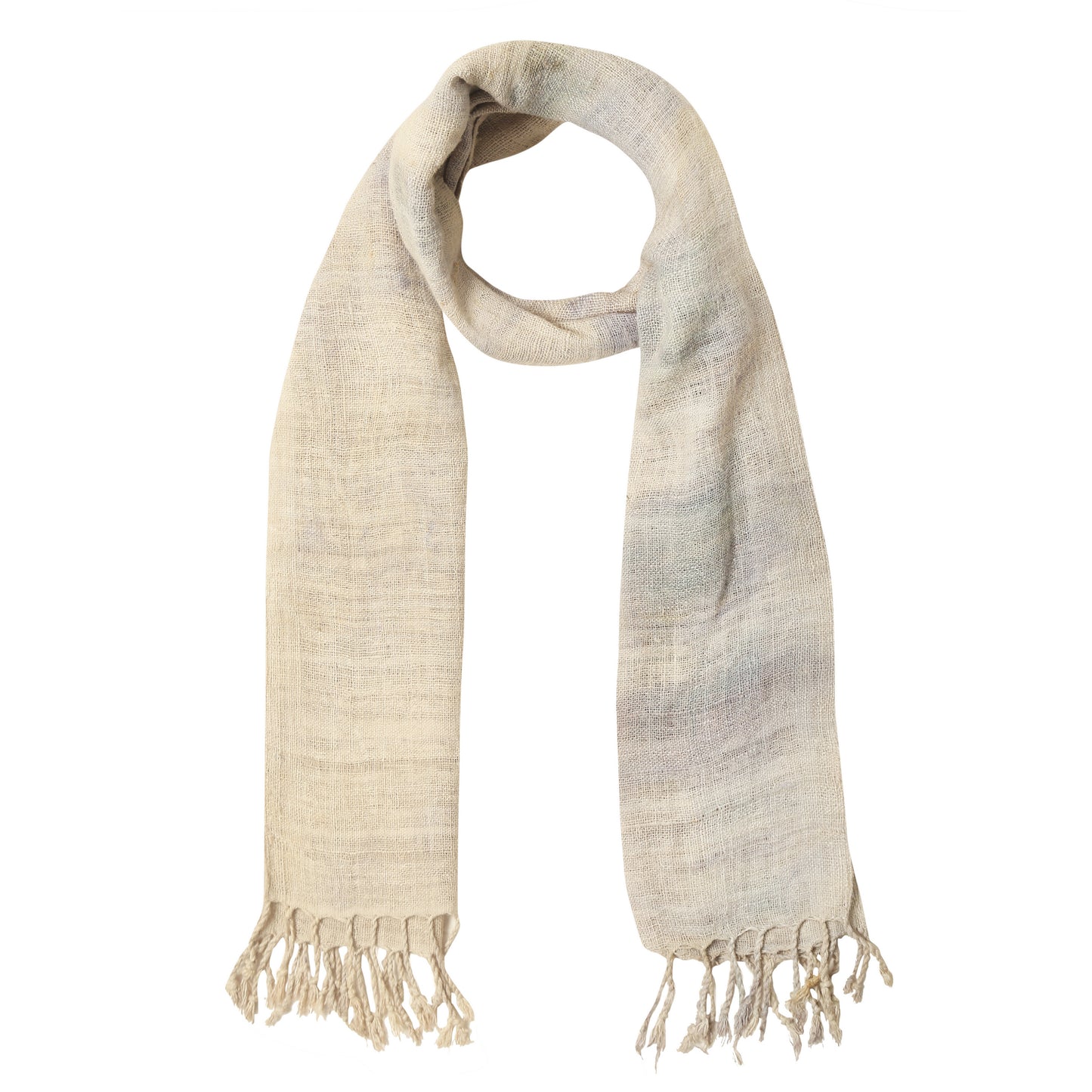 Eri Silk Hampton and Quill Grey Handwoven Natural Dyed Scarf - Silk Scarves Australia