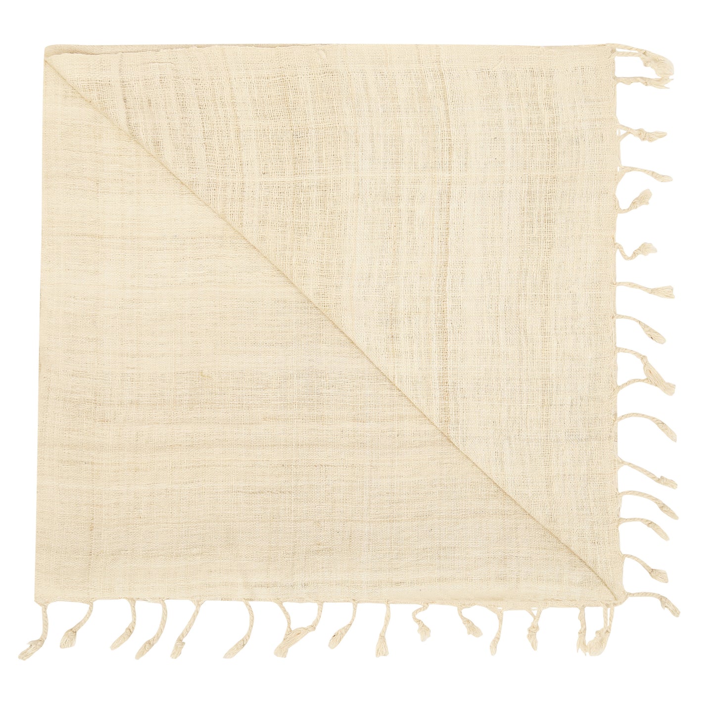 Eri Silk Sandy Beach Handwoven Natural Dyed Scarf - Plain Silk Scarves Australia