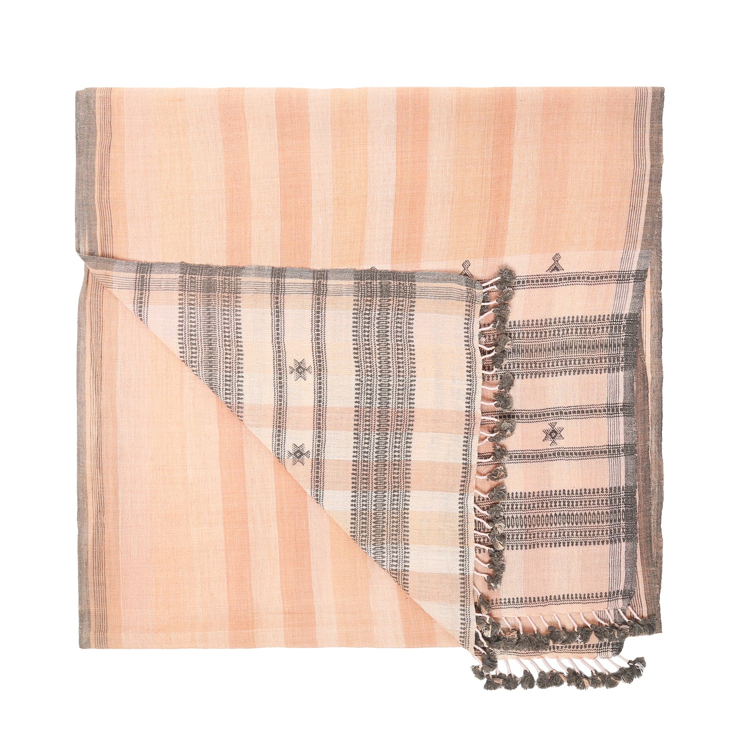 Organic Cotton Sandstone Pink Handwoven Scarf - Cotton Scarves Australia