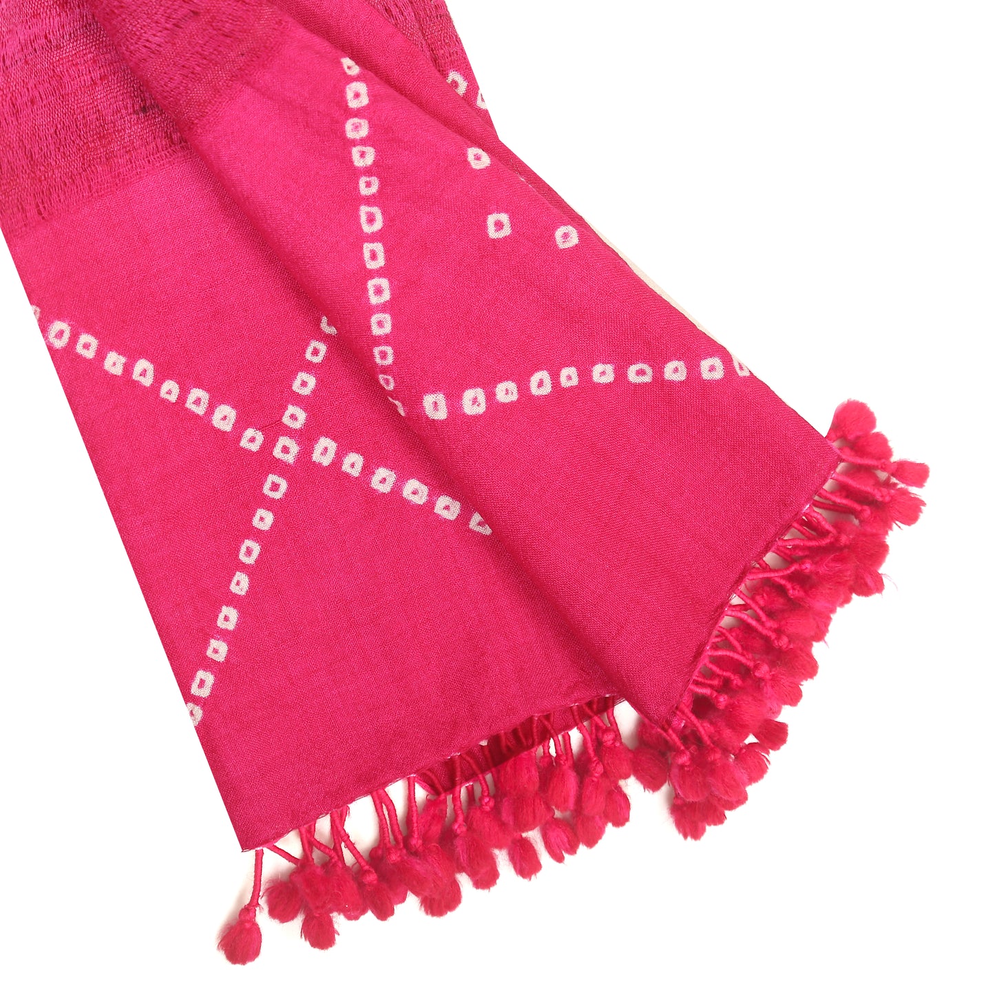 Pink Lemonade Handwoven Scarf in Fine Australian Merino Wool & Tussar Silk - Merino Wool Scarves