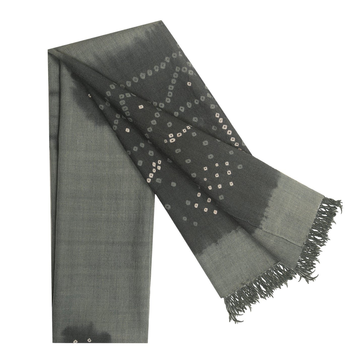 Merino Wool Concord & Dark Grey Handwoven Scarf - Merino Wool Scarves Australia