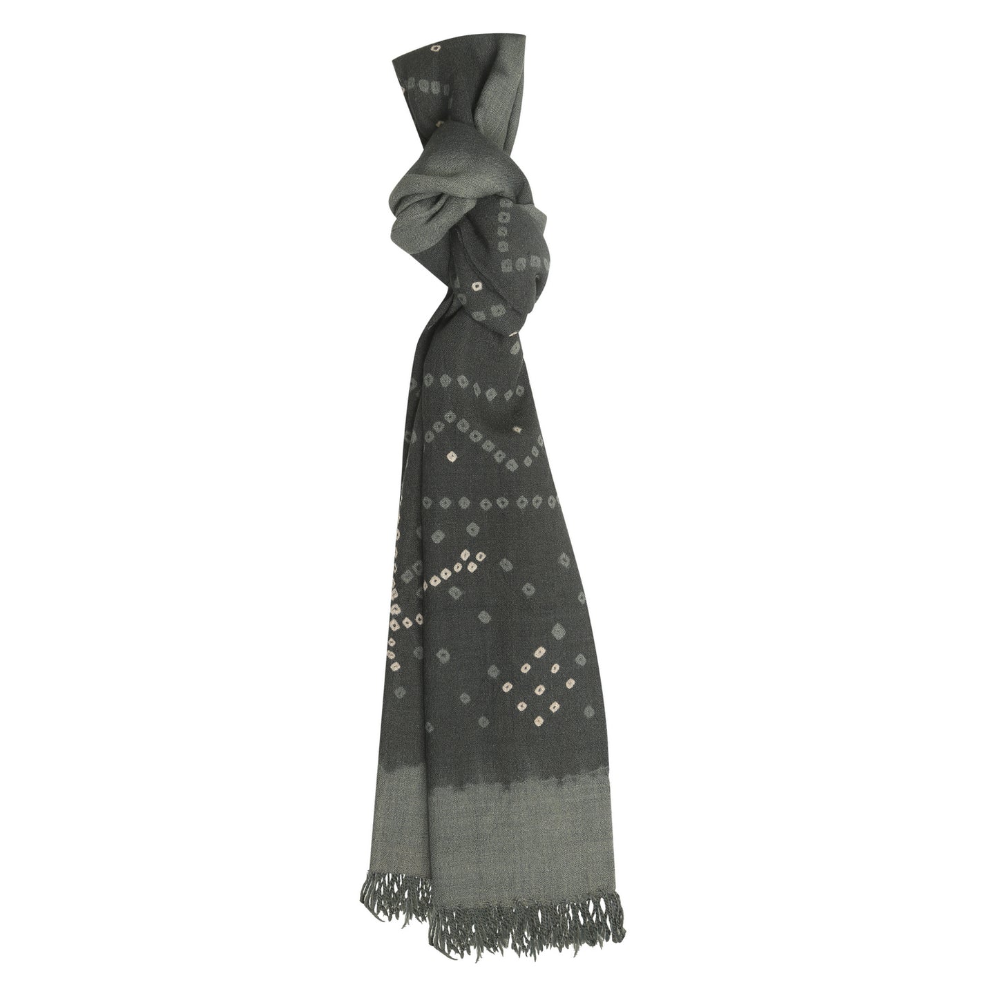 Merino Wool Concord & Dark Grey Handwoven Scarf - Merino Wool Scarves Australia