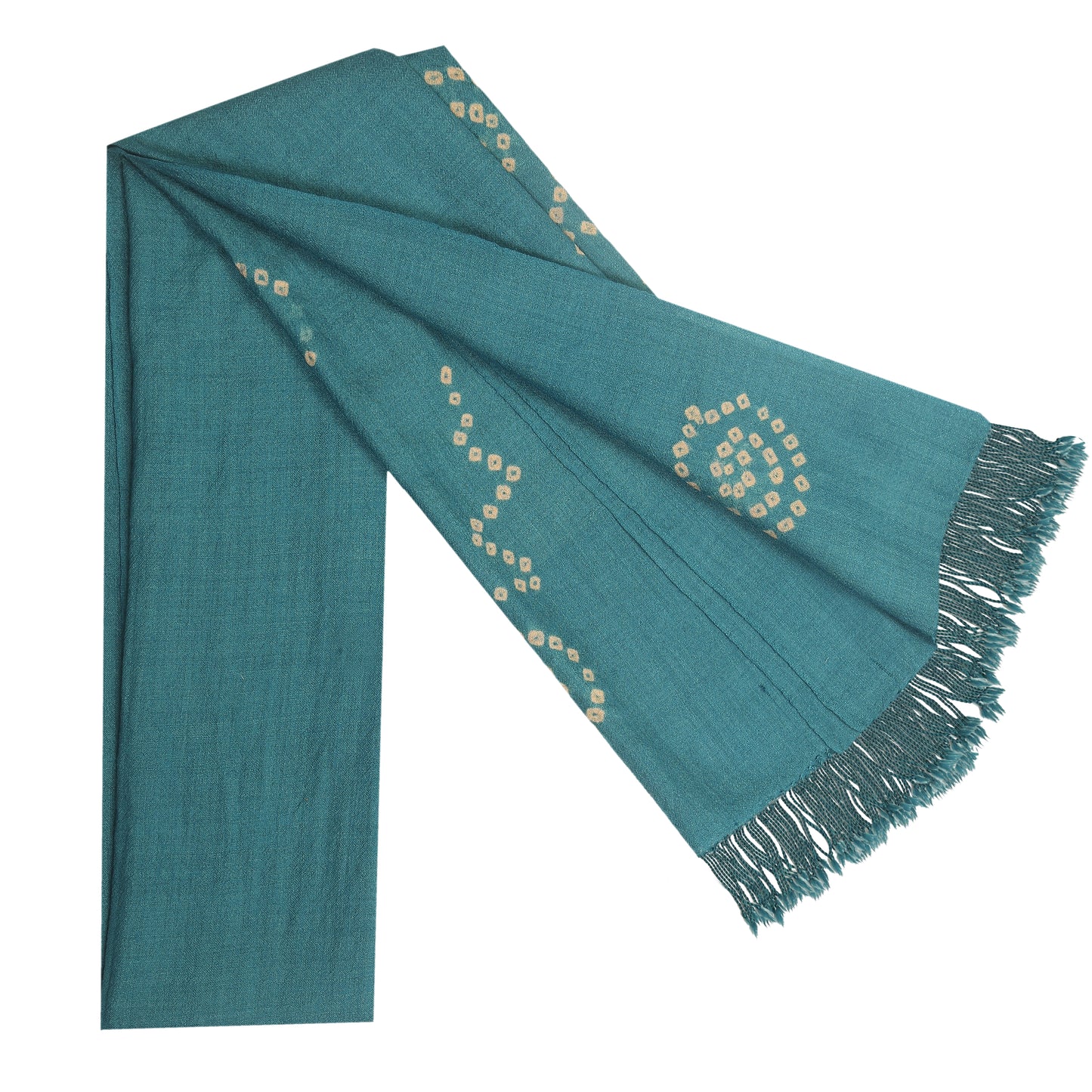 Merino Wool Faded Jade Handwoven Scarf - Merino Wool Scarves Australia