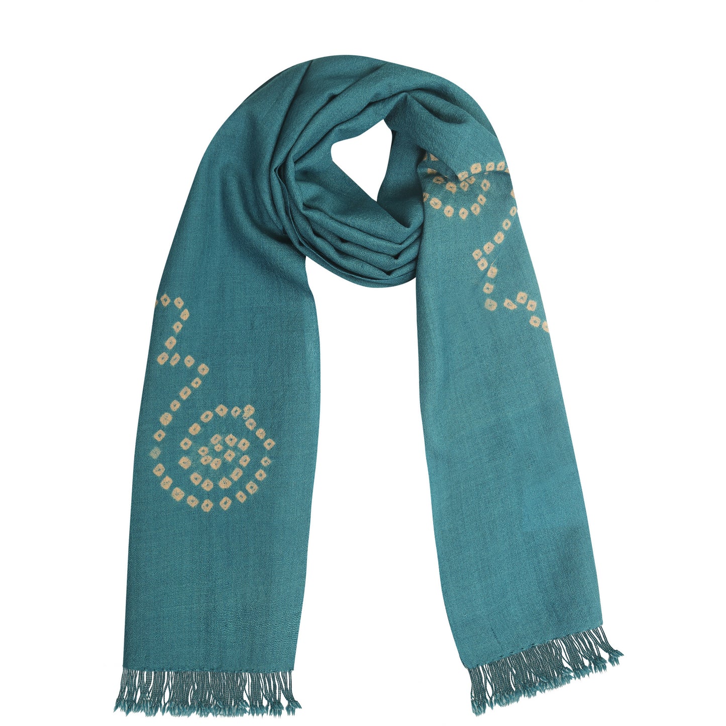 Merino Wool Faded Jade Handwoven Scarf - Merino Wool Scarves Australia