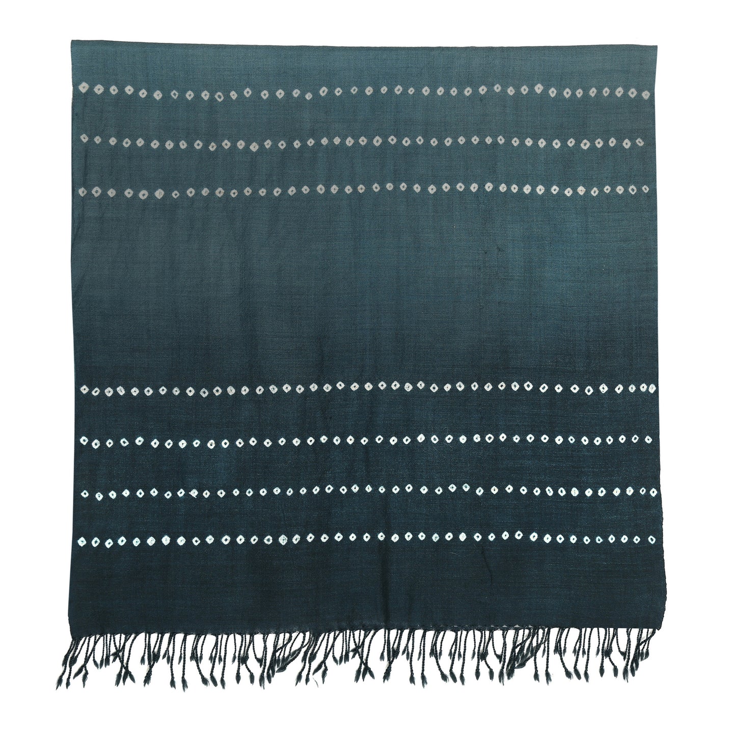 Merino Wool Faded Jade & Cadet Handwoven Scarf - Merino Wool Scarves Australia