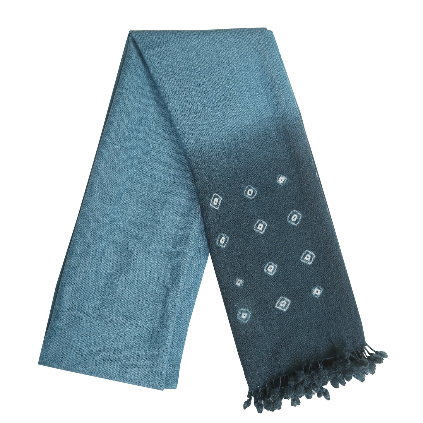 Merino Wool Bluish Grey & Slate Handwoven Scarf - Merino Wool Scarves Australia