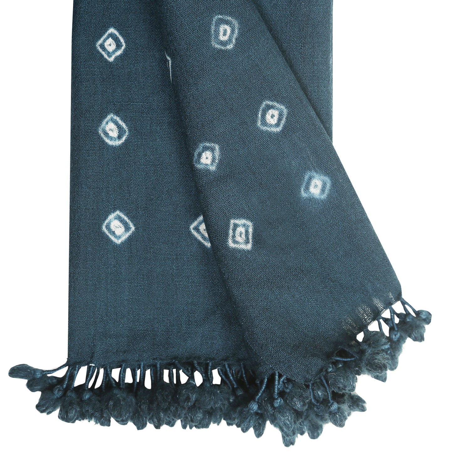 Merino Wool Bluish Grey & Slate Handwoven Scarf - Merino Wool Scarves Australia