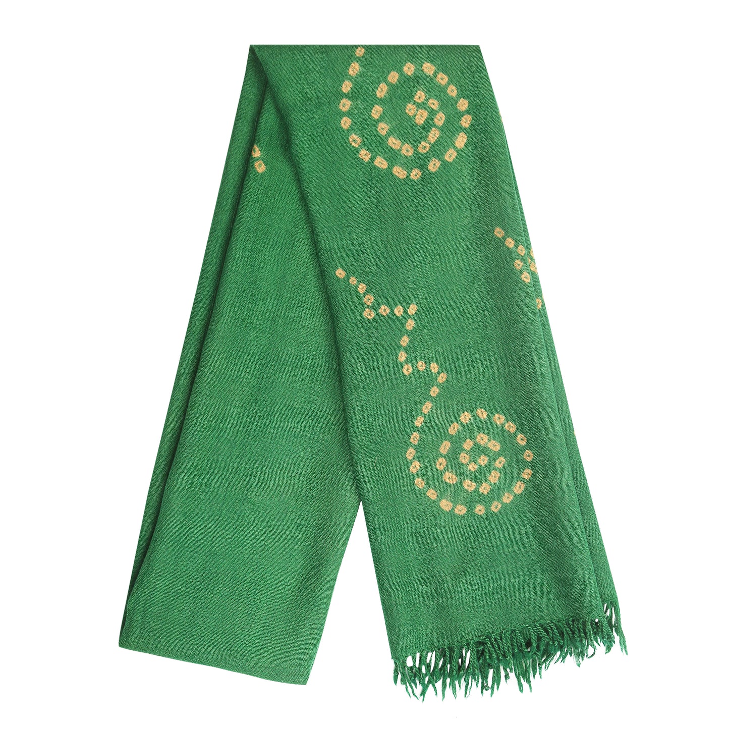 Merino Wool Forest Green Handwoven Scarf - Merino Wool Scarves Australia