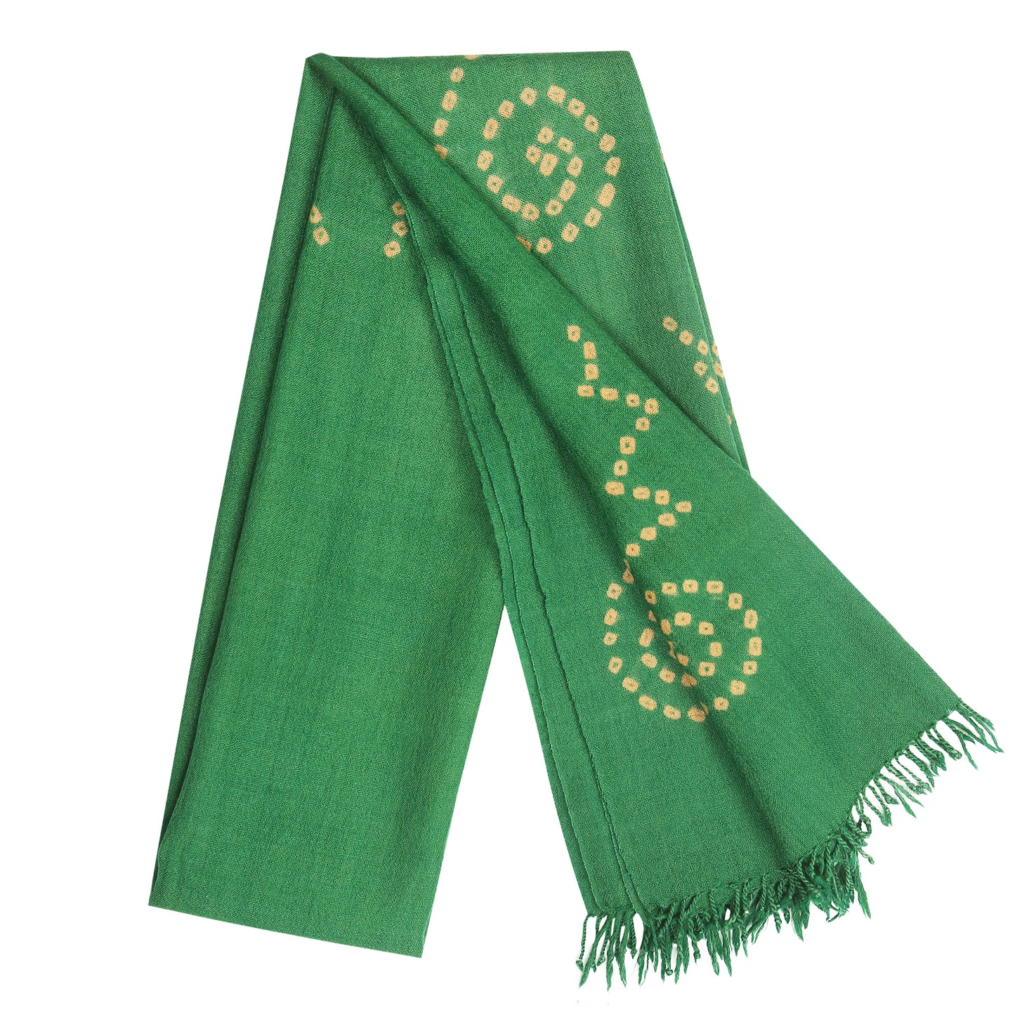 Merino Wool Forest Green Handwoven Scarf - Merino Wool Scarves Australia