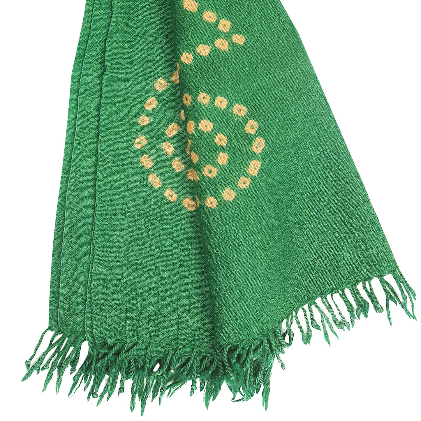 Merino Wool Forest Green Handwoven Scarf - Merino Wool Scarves Australia