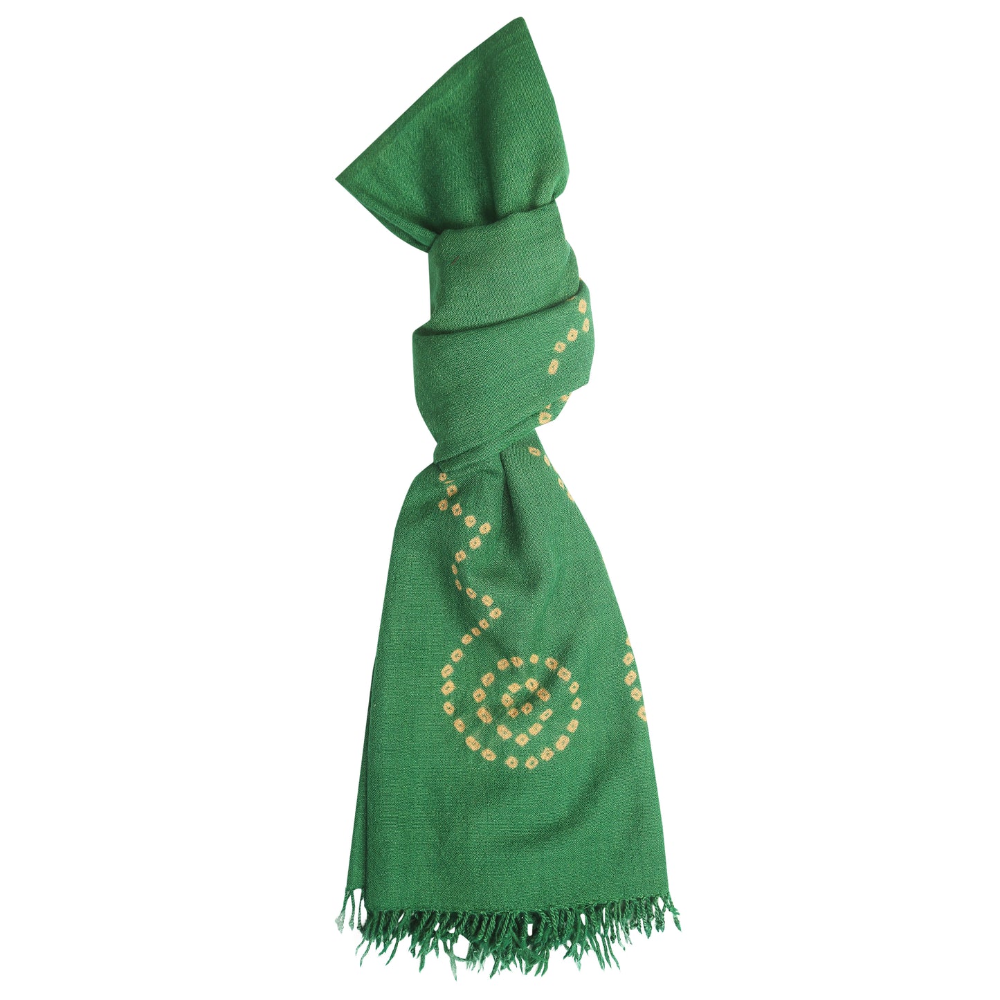 Merino Wool Forest Green Handwoven Scarf - Merino Wool Scarves Australia