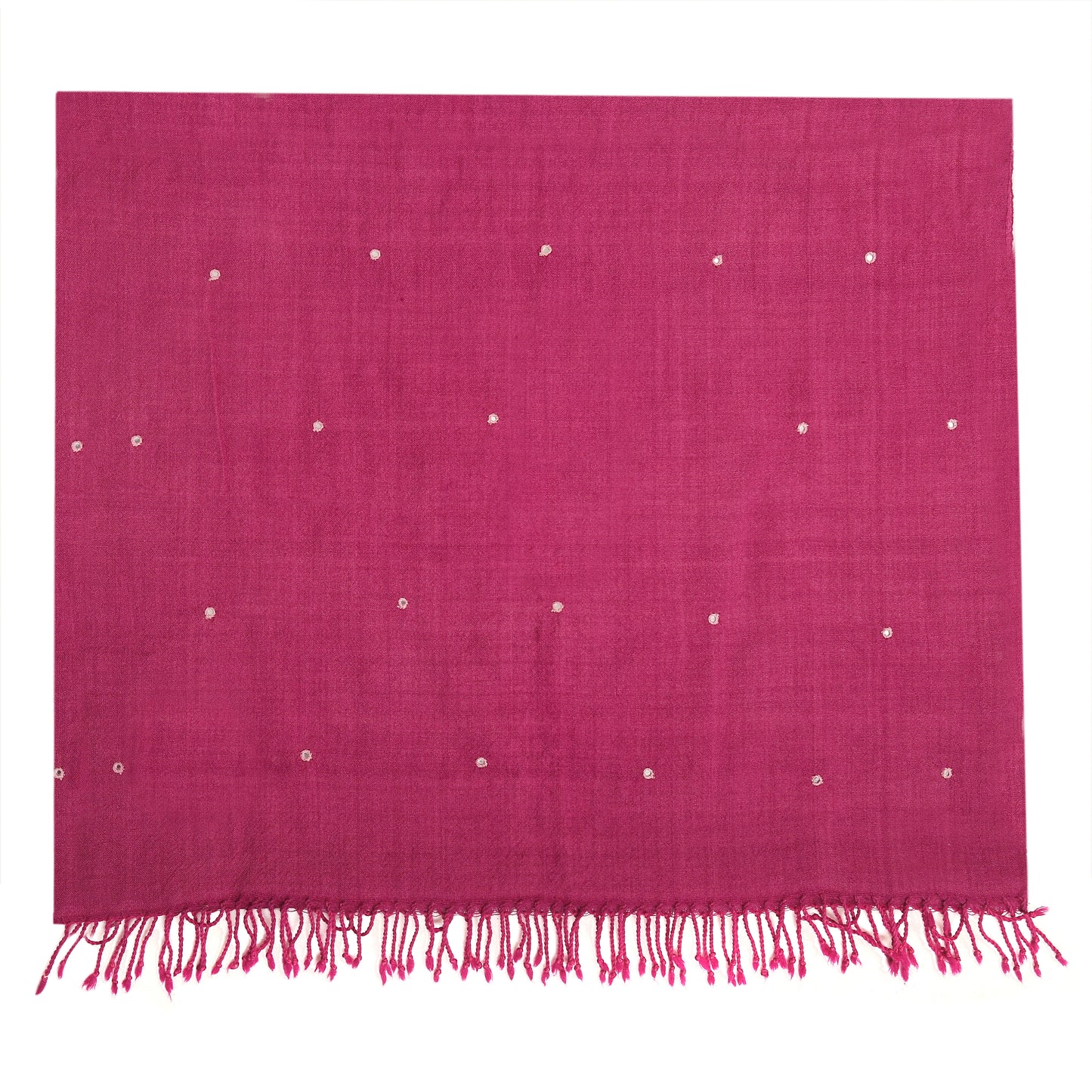 Merino Wool Raspberry Rose Handwoven Scarf - Merino Wool Scarves Australia