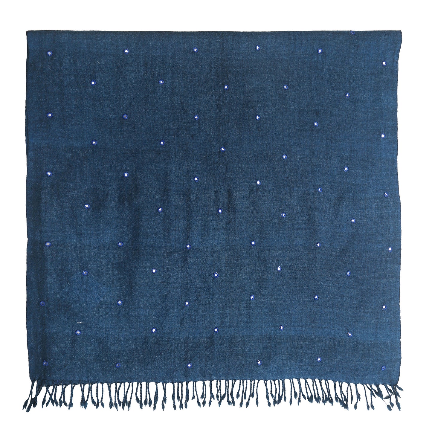 Merino Wool Blue Dianne Handwoven Scarf - Merino Wool Scarves Australia