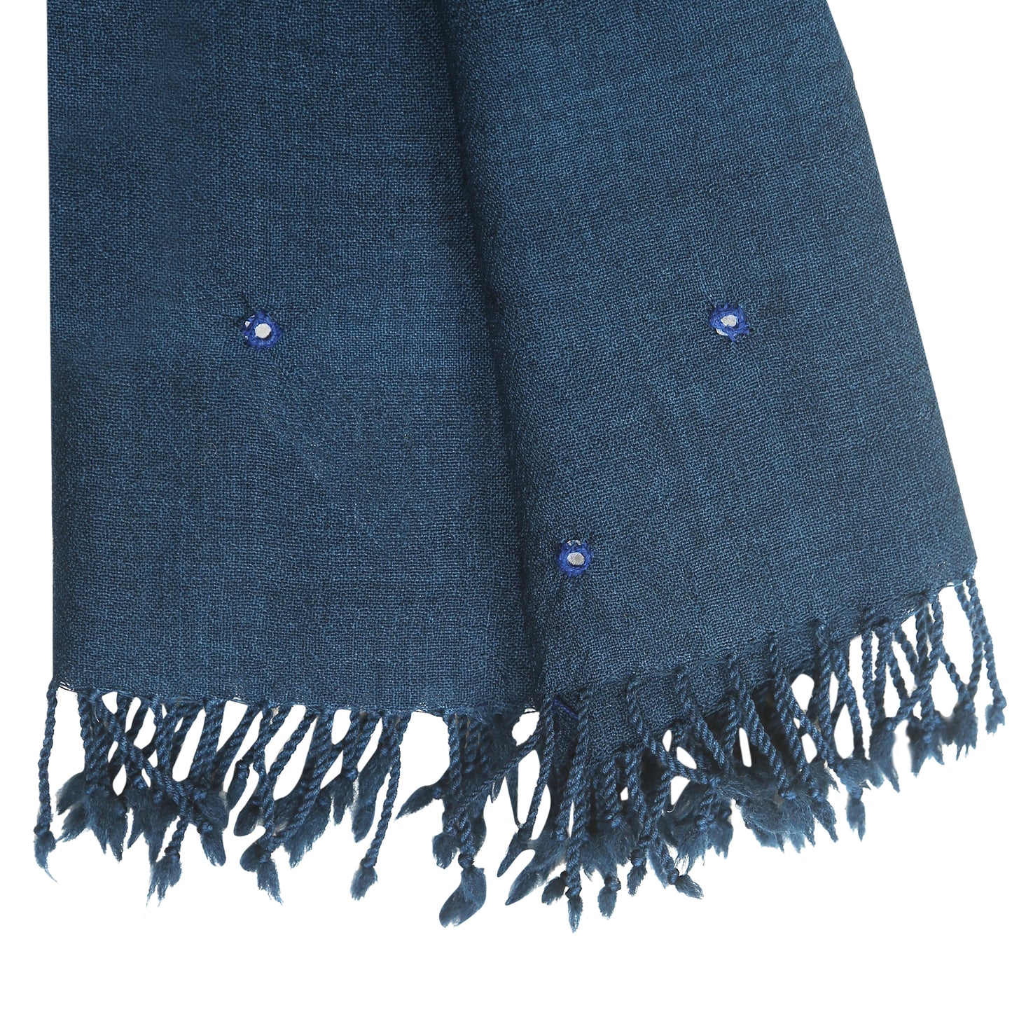 Merino Wool Blue Dianne Handwoven Scarf - Merino Wool Scarves Australia